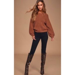 🤎 Cozy Balloon Sleeve Sweater 🤎